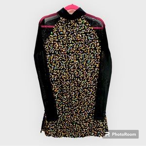 Balera costume Large Child Black with sequins